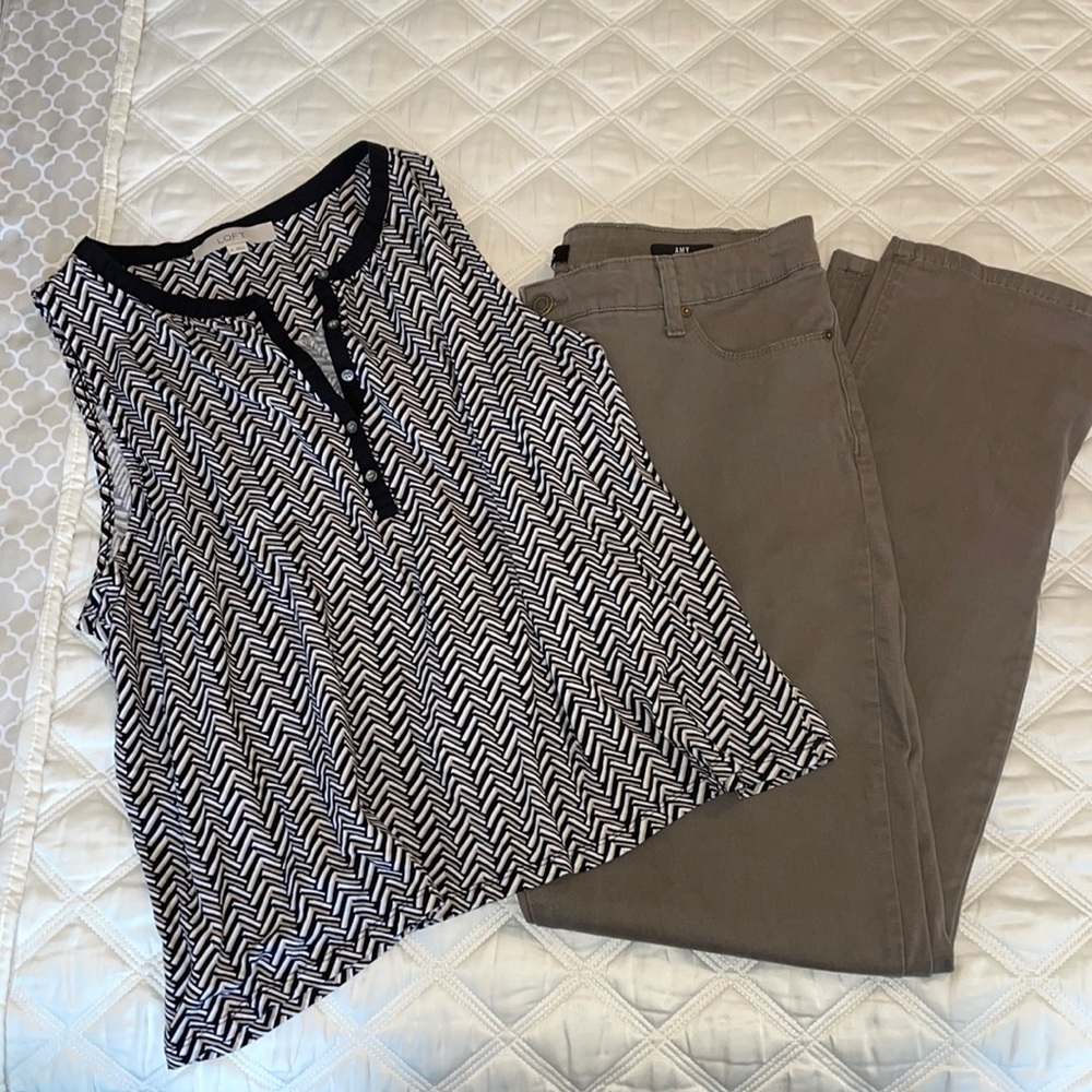 Sleeveless top and jeans set!